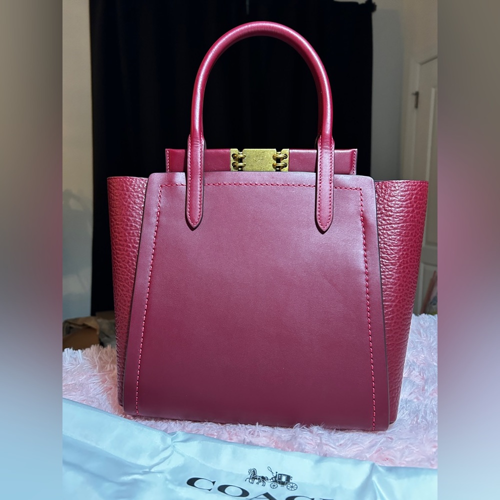 COACH TROUPE TOTE/DEEP RED - Picture 3 of 11